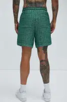 Dimensional Textured Warmup Shorts(Green/combo,S)