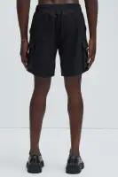 Keep It Coming Cargo Nylon Shorts(Black,S)