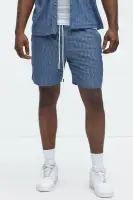 Echo Textured Drawstring Shorts