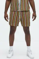 Harris Drawstring Zig Zag Shorts