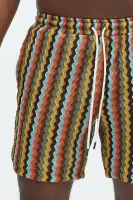 Harris Drawstring Zig Zag Shorts(Multi Color,S)