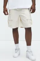 Stacked Ripstop Relaxed Cargo Shorts