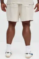 Twill Stripe Linen Shorts(Taupe/combo,S)