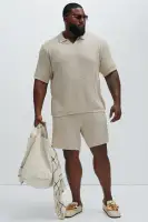 Brent Textured Shorts(Oatmeal,S)