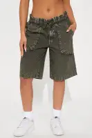 Keep Me Close Bermuda Short(Olive,XS)