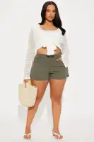 Yours Truly Short(Olive,XS)