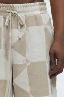 Abstract Relaxed Shorts(Cream/combo,S)
