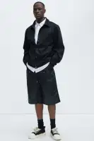 Berlin Carpenter Panel Baggy Shorts(Black,30)