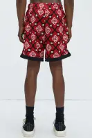 All Over Geo Jacquard Shorts(Red,S)
