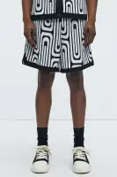 Jack Retro Pattern Warm Up Shorts