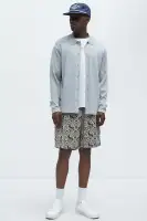 Harold Jacquard Knit Shorts(Grey/combo,S)