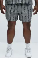 Denali Floral Warm Up Shorts(Black/combo,S)
