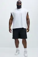 Zip Release Relaxed Tech Shorts(Black,S)