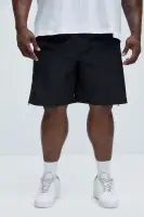 Zip Release Relaxed Tech Shorts(Black,S)