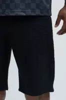 Linden Textured Baggy Shorts(Black,30)