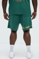 Dragon Palm Knitted Relaxed Shorts(Green/combo,S)