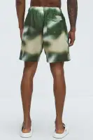 Ground Tie Dye Relaxed Short(Green/combo,S)