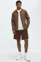 Beau Relaxed Corduroy Shorts(Brown,S)