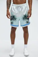 Cockatiel And Palm Resort Shorts(Multi Color,S)