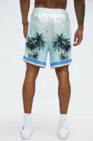 Cockatiel And Palm Resort Shorts(Multi Color,S)