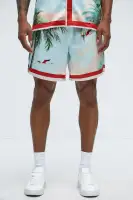 Flamingo And Palm Resort Shorts