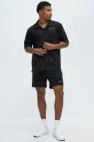Heritage Paisley Relaxed Shorts(Black,S)