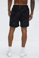 Heritage Paisley Relaxed Shorts(Black,S)