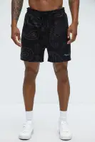 Heritage Paisley Relaxed Shorts(Black,S)