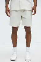 Aegis Cross Embossed Relaxed Shorts