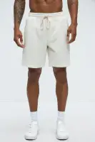Aegis Cross Embossed Relaxed Shorts(Off White,S)