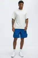 Gone Fishing Cargo Shorts(Blue,S)