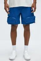 Gone Fishing Cargo Shorts(Blue,S)