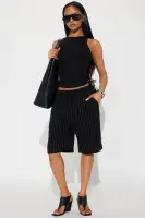 Natasha Linen Bermuda Short