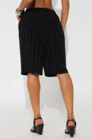 Natasha Linen Bermuda Short(Black,XS)