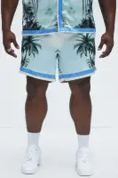 Cockatiel And Palm Resort Shorts(Multi Color,S)