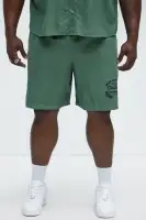 Retro Embroidered Corduroy Shorts(Green,S)