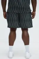 Waved Lines Shorts(Black/combo,S)