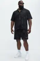 Heritage Paisley Relaxed Shorts(Black,S)