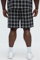 Porter Plaid Relaxed Shorts(Black/combo,30)