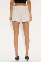 Talk To Me Linen Short(Cream/combo,XS)