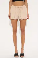 Layla Eyelet Short(Taupe,XS)