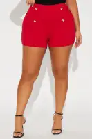 Sail Away High Rise Micro Short(Red,XS)