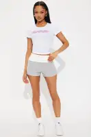 Pamela Fold Over Micro Biker Short