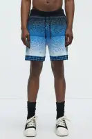 Day To Night Gradient Relaxed Knitted Shorts