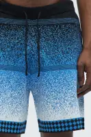 Day To Night Gradient Relaxed Knitted Shorts(Multi Color,S)