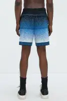 Day To Night Gradient Relaxed Knitted Shorts(Multi Color,S)