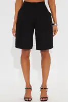 Rosie Trouser Bermuda Short(Black,XS)
