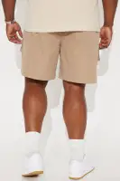 All Cap Utility Nylon Cargo Shorts(Taupe,S)