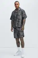 Harrison Jacquard Shorts(Charcoal,S)