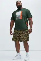 Twill Volley Cargo Shorts(Camouflage,S)